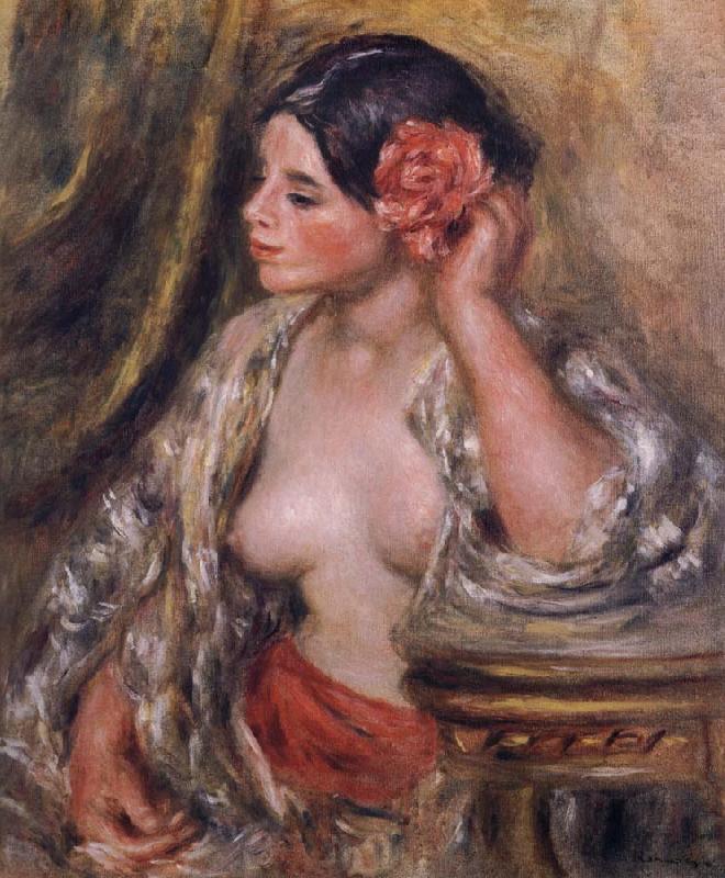 Pierre-Auguste Renoir Gabrielle a Sa Coiffure Norge oil painting art
